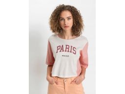 B.P.C krótki t-shirt z nadrukiem 40/42.