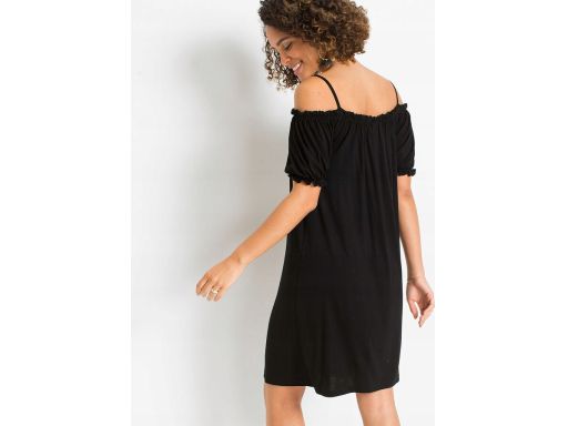 B.P.C czarna sukienka carmen letnia ^32/34