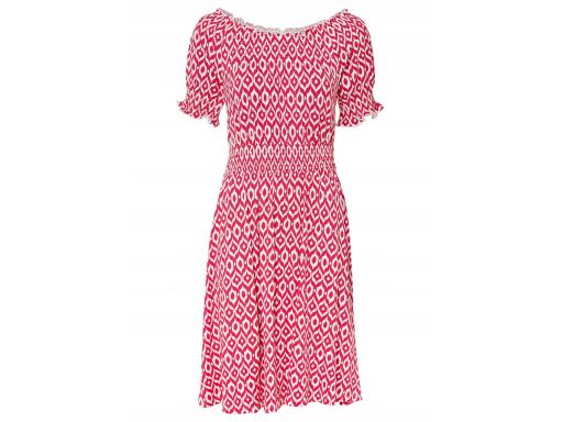 B.P.C sukienka we wzory z wiskozy 44/46.