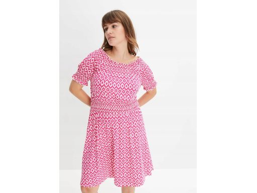B.P.C sukienka we wzory z wiskozy 44/46.