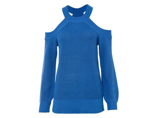 B.P.C sweter odkryte ramiona szafirowy 48/50.