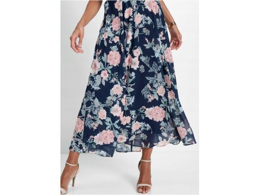 B.P.C sukienka szyfonowa z koronką odkryte ramiona r.36