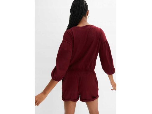 B.P.C krótki kombinezon z szortami bordowy 44/46.