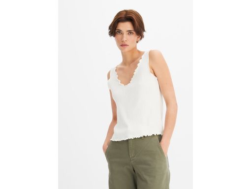 B.P.C 2-pak krótki top w prążek bawełniany ^48/50