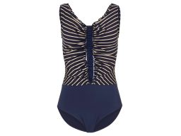 B.P.C modelujący kostium kąpielowy shape w paski z marszczeniem 42.
