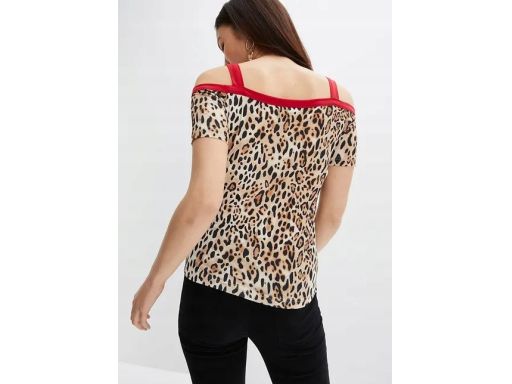 B.P.C bluzka z odkrytymi ramionami cętki r.36/38