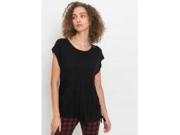 B.P.C czarna bluzka t-shirt z wiązaniem ^36/38