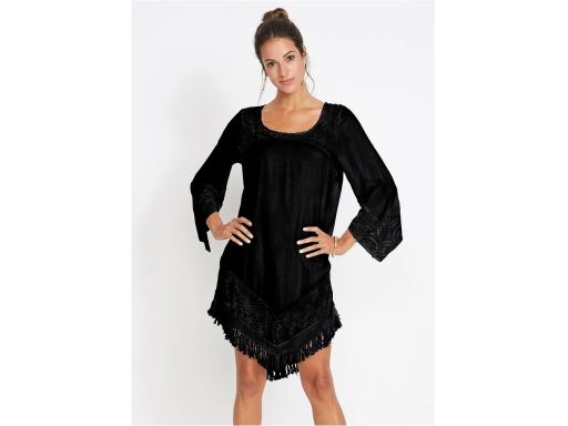 B.P.C tunika plażowa z koronką czarna 42.