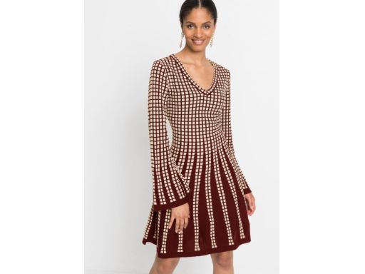 B.P.C dzianinowa sukienka we wzory ^44/46