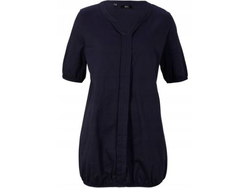 B.P.C t-shirt granatowy damski długi 36/38.