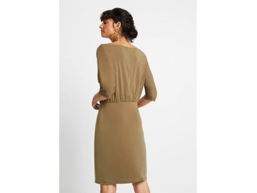 B.P.C sukienka śliska oliwkowa 40/42.