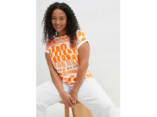 AH280 bluzka t-shirt z nadrukiem z przodu r.40/42