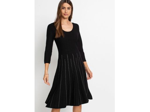 B.P.C. sukienka czarna dzianinowa r.36/38