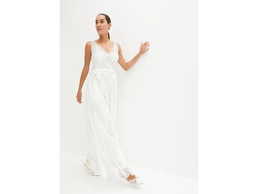 B.P.C suknia ślubna romantyczna z koronką r.50