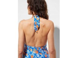 B.P.C tankini ciążowe niebiesko pomarańczowe w kwiaty ^44