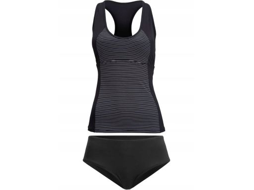 B.P.C tankini czarne w paseczki 46.