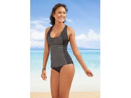 B.P.C tankini czarne w paseczki 46.