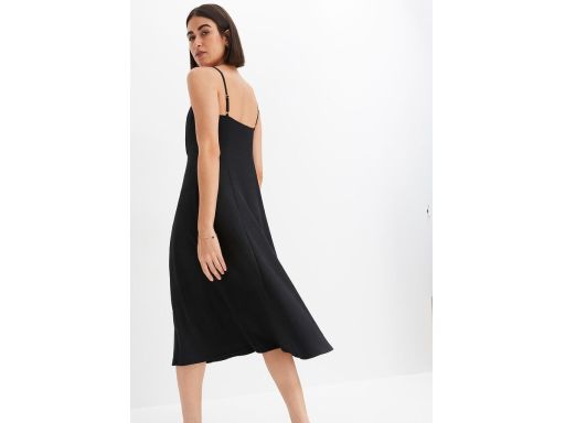 B.P.C sukienka midi czarna z krepy r.40/42