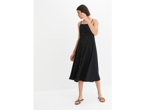 B.P.C sukienka midi czarna z krepy r.40/42