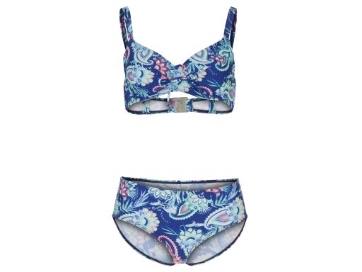 B.P.C. bikini typu minimizer granatowe w kolorowe wzory ^50(100D)