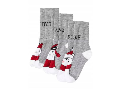 B.P.C. 3-pak skarpetki świąteczne r.43/46
