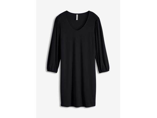 B.P.C prosta sukienka czarna w serek 40/42.