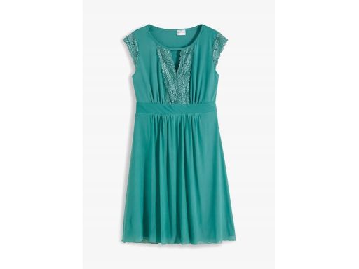 B.P.C Sukienka siateczkowa z koronką szałwiowa 36/38.