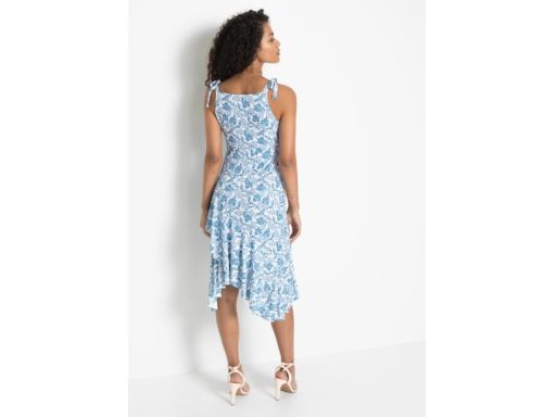 B.P.C asymetryczna sukienka we wzorki 36/38.