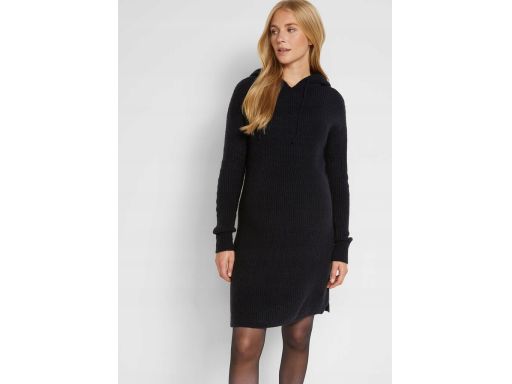 B.P.C sukienka ciążowa dzianinowa czarna z kapturem 32/34.