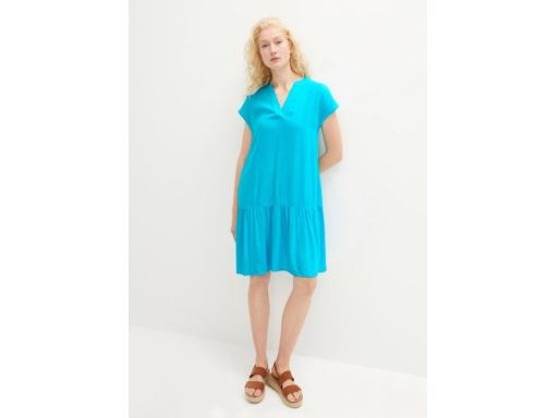 B.P.C sukienka z falbaną niebieska 56.