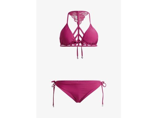 B.P.C bikini wiązane z koronką trójkątne miseczki r.40(80B)