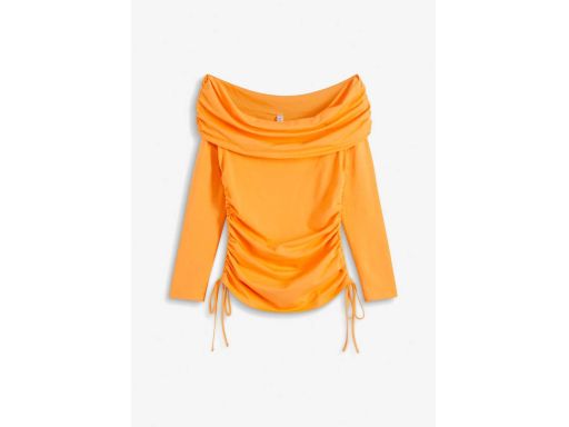 B.P.C bluzka carmen pomarańczowa marzczona ^48/50