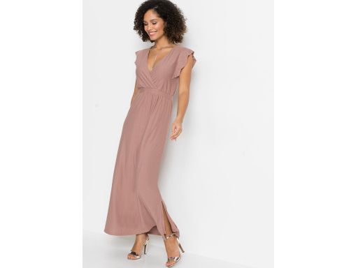 B.P.C długa sukienka maxi brudny róż ^36/38