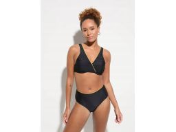 B.P.C bikini czarne ze złotą koronką usztywniane r.38(75D)