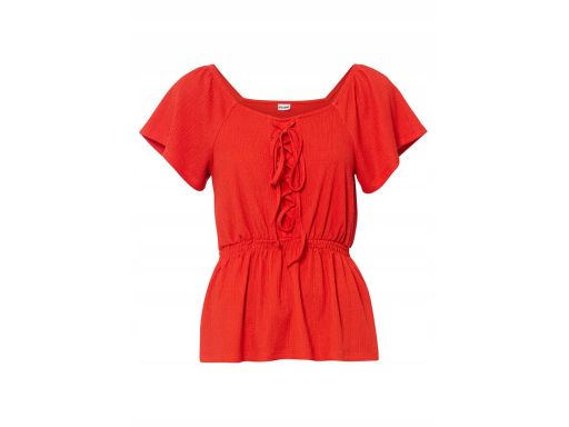 B.P.C Czerwona bluzka ze sznurowaniem ^40/42