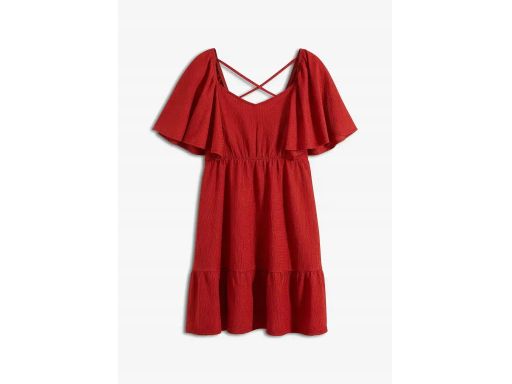 B.P.C sukienka ruda falbany r.44/46