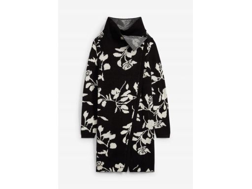 B.P.C czarno-śmietankowy kardigan we wzory r.40/42