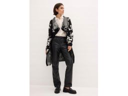 B.P.C czarno-śmietankowy kardigan we wzory r.40/42