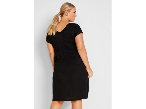 B.P.C sukienka plażowa czarna z białym wzorem ^40/42