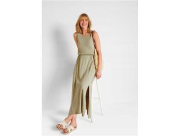 B.P.C maxi sukienka pistacjowa shirtowa ^40/42