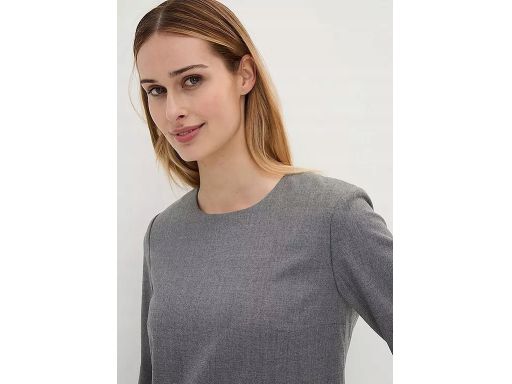 B.P.C szara sukienka wełniana ołówkowa mini ^54