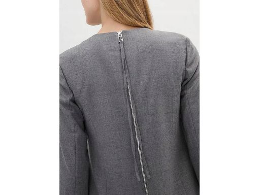 B.P.C szara sukienka wełniana ołówkowa mini ^54