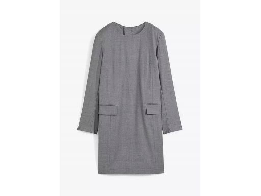 B.P.C szara sukienka wełniana ołówkowa mini ^54