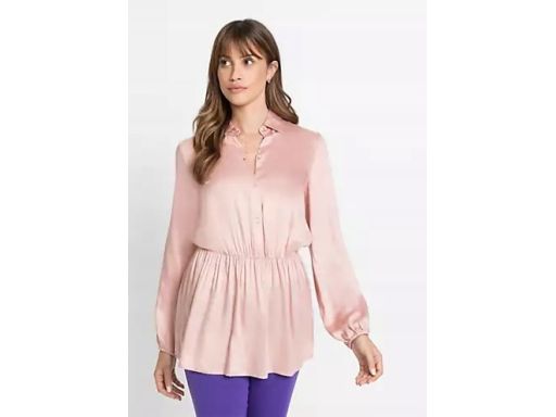 B.P.C bluzka satynowa tunika brudny róż r.48