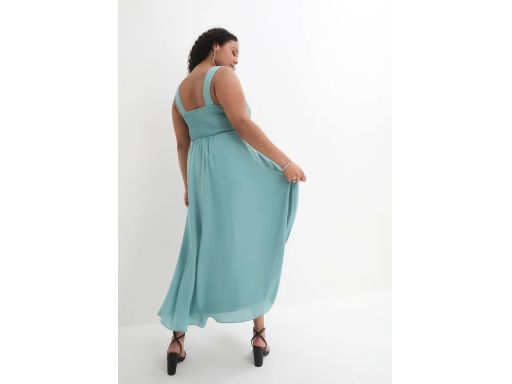 B.P.C sukienka szyfonowa długa z cekinami 42.