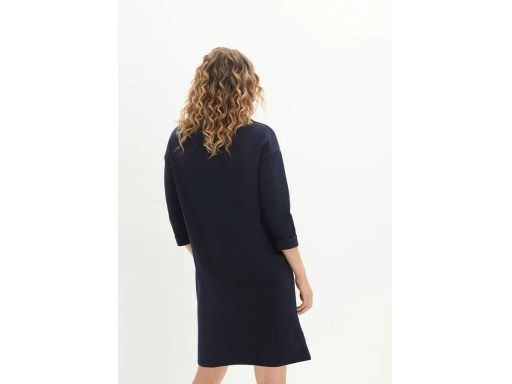 B.P.C sukienka oversize granatowa dresowa z szerokim golfem ^52/54