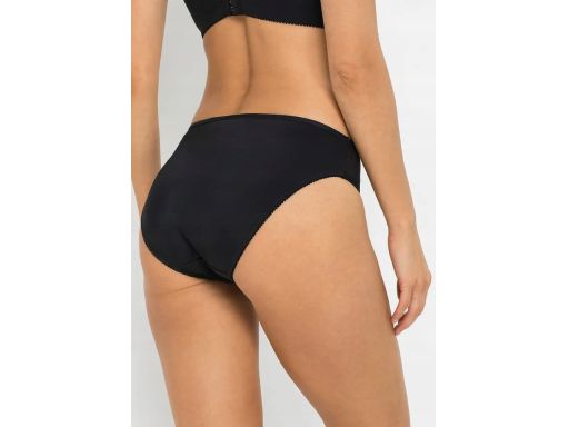 B.P.C majtki figi czarne z poliamidu z recyklingu ^48/50