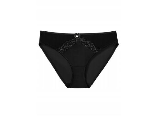 B.P.C majtki figi czarne z poliamidu z recyklingu ^48/50
