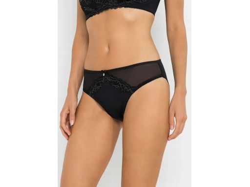 B.P.C majtki figi czarne z poliamidu z recyklingu ^48/50