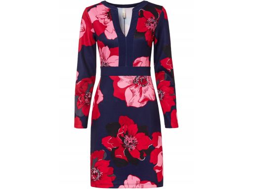 B.P.C ołówkowa sukienka w duże kwiaty 36/38.
